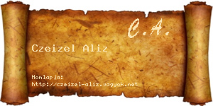 Czeizel Aliz névjegykártya